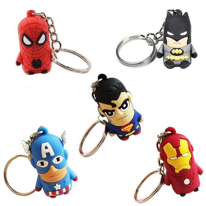 Superhero keychains on sale